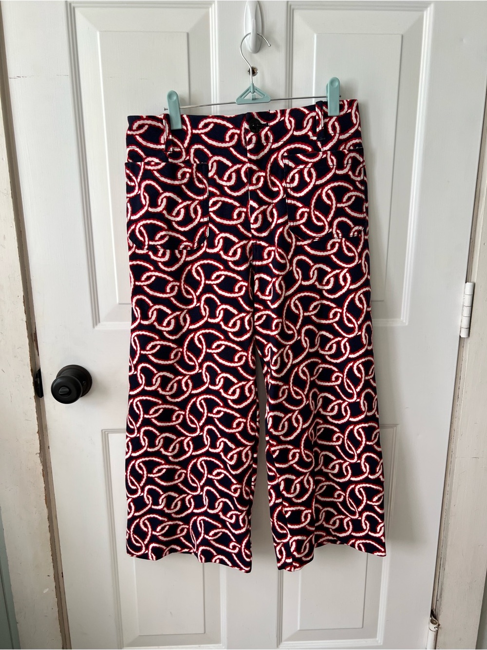 Anthropologie Maeve “The Colette” Cropped Wide-Leg Ponte Pants